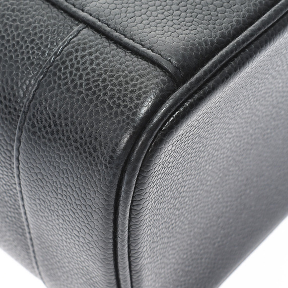 Chanel Vanity Black Gold Hardware Caviar Skin Handbag - Picture 7 of 11